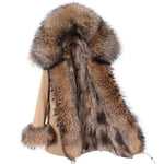 Carmen Charlott EDITION Luxury Fox Fur Parka Beige with XXL Fur