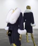 Carmen Charlott 100% ALPAKA Luxury Fox Fur Coat AW23