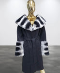 Carmen Charlott 100% ALPAKA Luxury Rex Fur Coat AW23