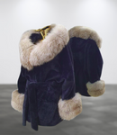 Carmen Charlott Luxury Alcantara Fox Fur Coat AW23