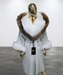 Carmen Charlott 100% ALPAKA Luxury Fox Fur Coat with Hood AW23