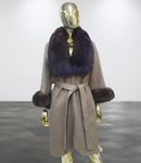 Carmen Charlott 100% ALPAKA Luxury Fox Fur Coat AW23