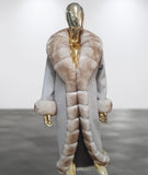 Carmen Charlott 100% ALPAKA Luxury Fox Fur Coat AW23