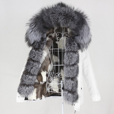 Carmen Charlott Luxury Fox Fur Jacket AW20