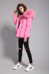 Carmen Charlott Jacket Pink - Light Pink Fur