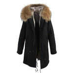 Carmen Charlott Parka Black - Natural Fur