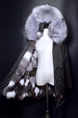 Carmen Charlott Black Collection - Fox Fur Parka