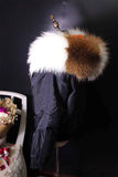 Carmen Charlott Bomber Jacket Black Collection - Mink / Nerz Fur