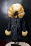 Carmen Charlott Black Collection - Gold Fox Fur Parka