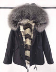 Carmen Charlott Fox Fur Jacket - Black