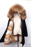 Carmen Charlott Rose Collection - Fox Fur Parka
