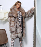 Carmen Charlott Luxury Fox Fur Coat - Fantasya AW22