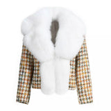 Carmen Charlott Luxury Fox Fur Jacket Cashmere + Wool AW22