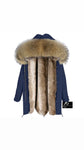 Carmen Charlott Men Parka Blue