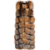 Carmen Charlott Luxury Gold Fox Fur Vest - AW19