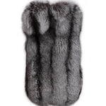 Carmen Charlott Fox Fur Vest - Silver Fox