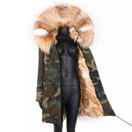 Carmen Charlott Fox Fur Edition Parka Camouflage AW21