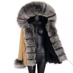 Charlott Luxury Fox Fur Jacket Beige AW21