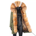 Carmen Charlott Luxury Men Parka Green AW21