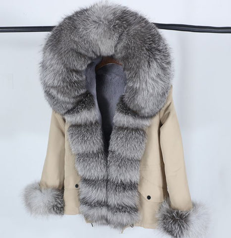 Carmen Charlott Luxury Fox Fur Jacket AW22