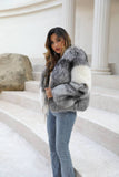 Carmen Charlott Luxury Fox Fur Coat Silver Fox and White Dreams AW22