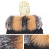 Carmen Charlott Fox Fur Edition Parka Black AW21