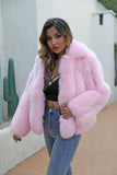 Carmen Charlott Luxury Fox Fur Coat Sugar AW22