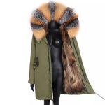 Carmen Charlott Fox Fur Edition Parka Green AW21