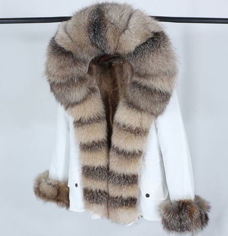 Carmen Charlott Luxury Fox Fur Jacket AW22