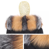 Carmen Charlott Luxury Fox Fur Edition Parka Black AW21