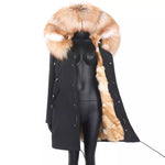 Carmen Charlott Fox Fur Edition Parka Black AW21