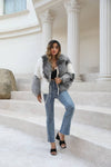 Carmen Charlott Luxury Fox Fur Coat Silver Fox and White Dreams AW22