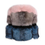 Carmen Charlott Fox Fur Jacket - Color Block